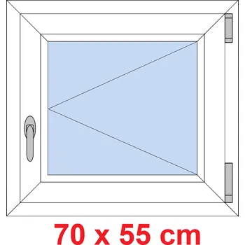 Okno Soft Plastové okno 70x55 cm, otevíravé
