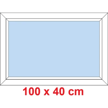 Okno Soft Plastové okno 100x40 cm, FIX neotevíravé