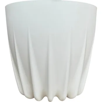 Květináč Obal na květináč 25 cm plast bílý