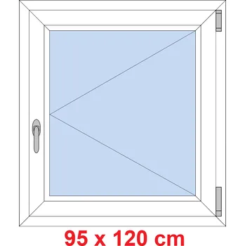 Okno Soft Plastové okno 95x120 cm, otevíravé