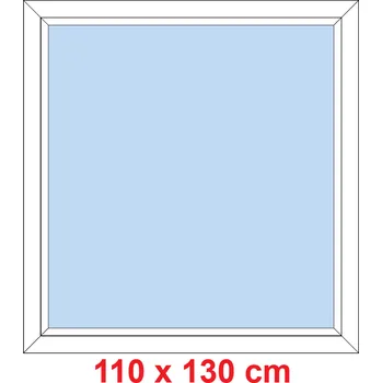Okno Soft Plastové okno 110x130 cm, FIX neotevíravé