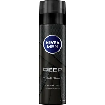 NIVEA MEN Deep Gel na holení s aktivním uhlím pro muže 200 ml