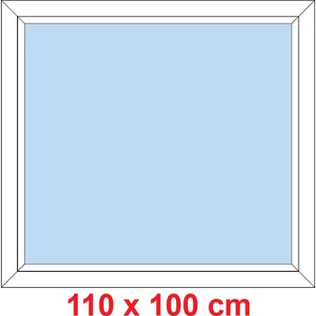 Okno Soft Plastové okno 110x100 cm, FIX neotevíravé