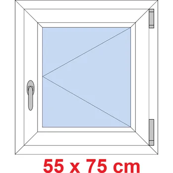 Okno Soft Plastové okno 55x75 cm, otevíravé