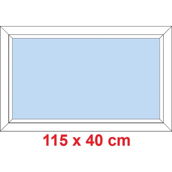 Okno Soft Plastové okno 115x40 cm, FIX neotevíravé