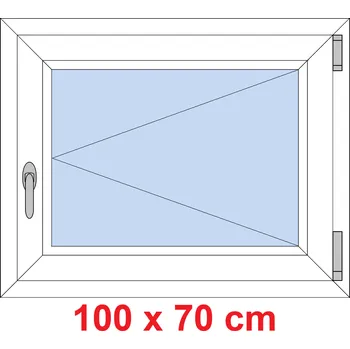 Okno Soft Plastové okno 100x70 cm, otevíravé
