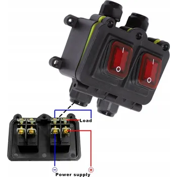 Bezpečnostní kamera VODOTĚSNÁ KABELOVÁ KRABICE IP66 S VODOTĚSNÝM KOLÍSKOVÝM SPÍNAČEM