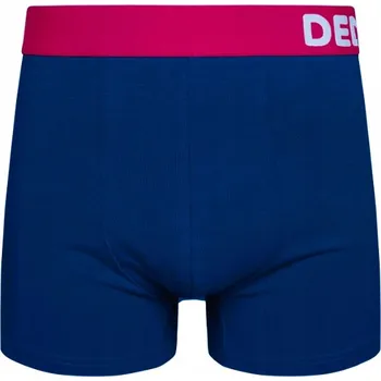Boxerky Pánské boxerky s veselým vzorem DEDOLES 940 TMAVĚ MODRÉ XL
