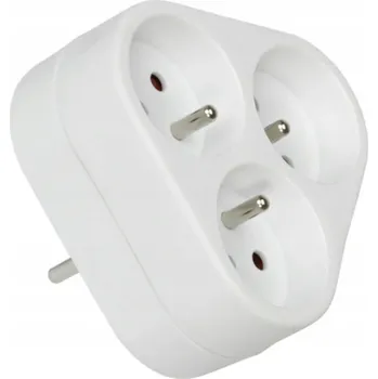 Elektrická zásuvka Elektrická Zásuvka rozbočka Anslut bílá