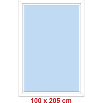 Okno Soft Plastové okno 100x205 cm, FIX neotevíravé