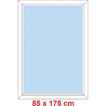 Okno Soft Plastové okno 85x175 cm, FIX neotevíravé