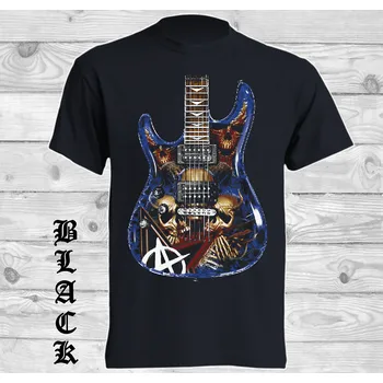 Pánské tričko panske-levne-bavlnene-tricko-potisk-hororova-kytara Barva: Black -černá, velikost: 5XL