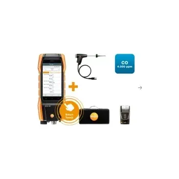 Revizní přístroj Inovativní testo 300 sada 1 s tiskárnou - Analyzátor spalin (O2, CO až do 4,000 ppm)