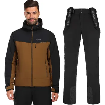 Pánský lyžařský komplet Flip BRN XL + Rhea BLK L