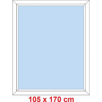 Okno Soft Plastové okno 105x170 cm, FIX neotevíravé