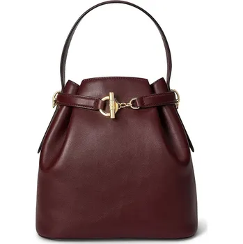 Kožená kabelka Lauren Ralph Lauren 431982787 burgundské 93X, vel. ONE SIZE