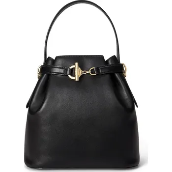 Kabelka Kožená kabelka Lauren Ralph Lauren 431982787 černá 99X, vel. ONE SIZE