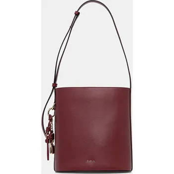 Kabelka Kožená kabelka Furla červená barva, WB01875 ARE000 CGQ00 WB01875.ARE000.CGQ00 33X, vel. ONE SIZE