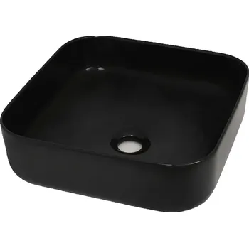 Umyvadlo Umyvadlo na desku čtvercové Petromila vidaXL černé