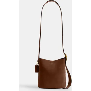 Kabelka Semišová kabelka Coach Suede Bleecker Bucket 21 CCW84 hnědá 88X, vel. ONE SIZE