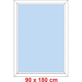 Okno Soft Plastové okno 90x180 cm, FIX neotevíravé
