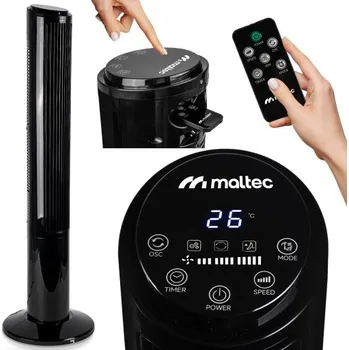 Domácí ventilátor AirNova 45 W – Sloupový ventilátor s ionizací, dálkovým ovládáním a režimem Sleep