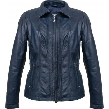 Dámská bunda MAX Dámská kožená bunda Emma Long modrá