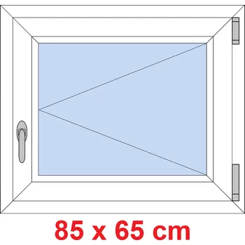 Okno Soft Plastové okno 85x65 cm, otevíravé