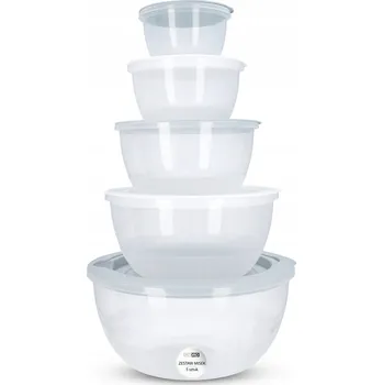 Zestaw 5 misek kuchennych z pokrywką pro míchání a mixování