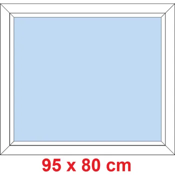 Okno Soft Plastové okno 95x80 cm, FIX neotevíravé