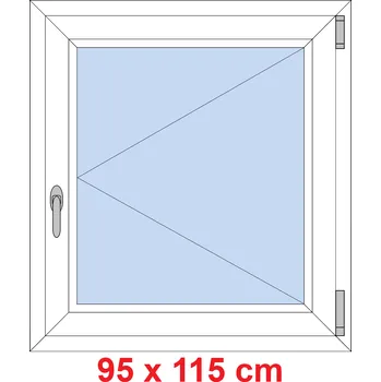 Okno Soft Plastové okno 95x115 cm, otevíravé