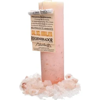 Svíčka Ručně vyráběná svíčka se solí - REGENERACE