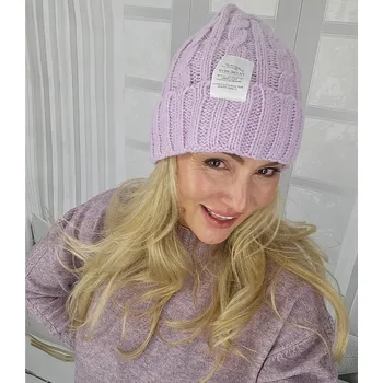 Čepice Agrafka čepice beanie fialová, univerzální velikost