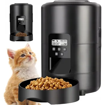 Miska pro psa Automatické krmítko z plastu Rojeco černé, 2 l