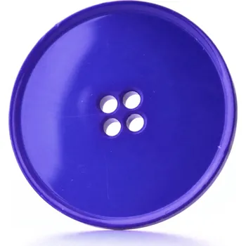 Knoflík Pro Háčkování Knoflík kulatý plast 39 mm královsky modrý