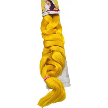 X-Pression Ultra Braid Žlutá syntetické vlasy na copánky žluté