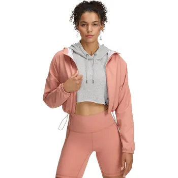 Dámská casual bunda Dámská bunda Under Armour UA Unstoppable Woven HD Jkt - Dámské Under Armour růžová 3257315