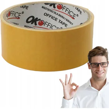 Lepicí páska Balicí páska OK Office bezbarvá, šířka 38 mm, délka 5 m, 1 ks