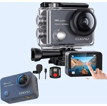 IP kamera KAMERA SPORTOWA WIFI 4K UHD 20 M ŠIROKÝ ÚHEL 170° MIKROFON SADA