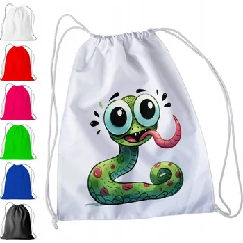 Obraz BÍLÝ SÁČEK DO ŠKOLKY, ŠKOLY, NA TV - HÁDEK ZMIJE