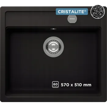 Granitový dřez Jednokomorový dřez Schock granit černý