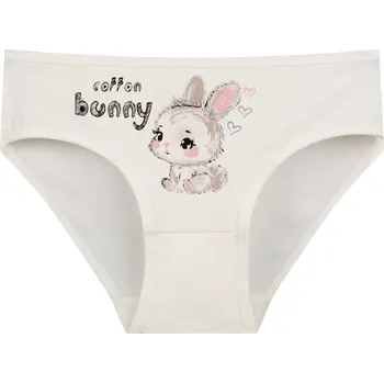 Dívčí spodní prádlo Donella Dětské kalhotky Bunny - vyp Barva: Smetanová, Velikost: 4/5