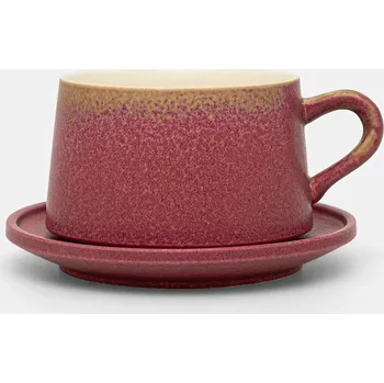 Šálek s podšálkem Medicine RW25-KBU624 burgundské 83X