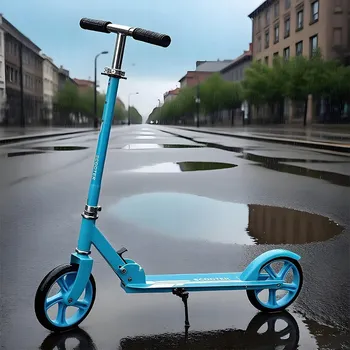 Koloběžka Skládací městská koloběžka modrá - zábavná koloběžka, odrážedlo