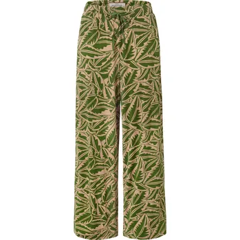 Dámské kalhoty 636361 - Tchibo - Palácové kalhoty s potiskem - pro ženy - vel. L 44/46 - barva: zelená/s potiskem