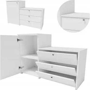 Botník Botník Matkam 98,4 x 43 x 33 cm bílý