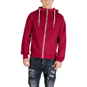 Pánská mikina Červená pánská mikina s kapucí Yos tmavě červená 3488860