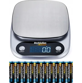 Kuchyňská váha ELEKTRONICKÁ KUCHYŇSKÁ VÁHA LCD 5000g PŘESNÁ 0,1g + 10x BATERIE AA