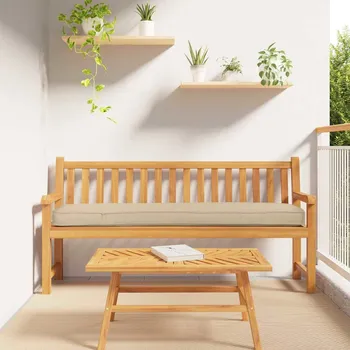 Podsedák vidaXL Polštář na palety Béžová 180 x 40 x 8 cm Oxford látka