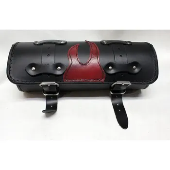 Zavazadlo na motocykl Rolka W15A hladká kožená brašna na nářadí na motorku ve stylu plamene SAKO